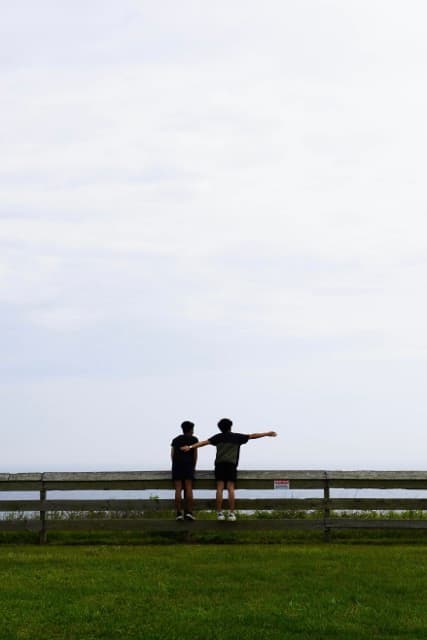 Sam and I flying with the wind in Block Island (2024)