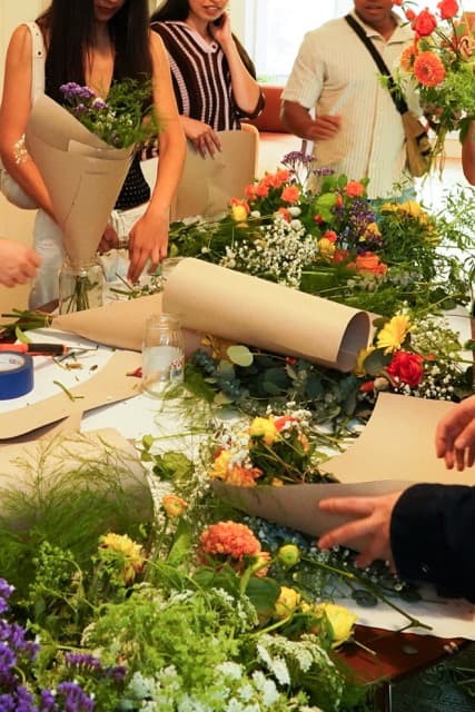 Housewarming, featuring bouquet-making with flowers from the SF Flower Market (2025)